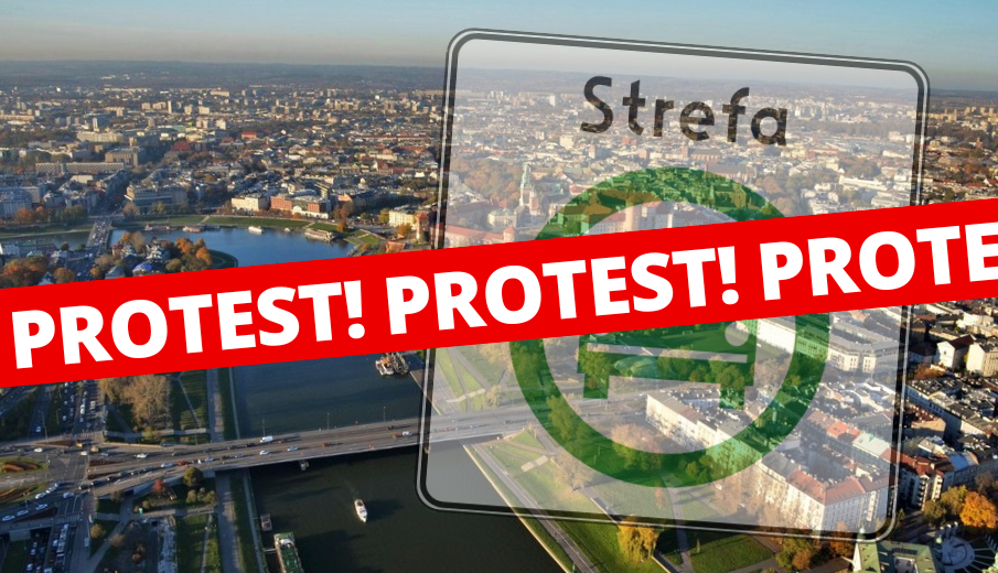 Nie oddamy miasta - protest w Krakowie