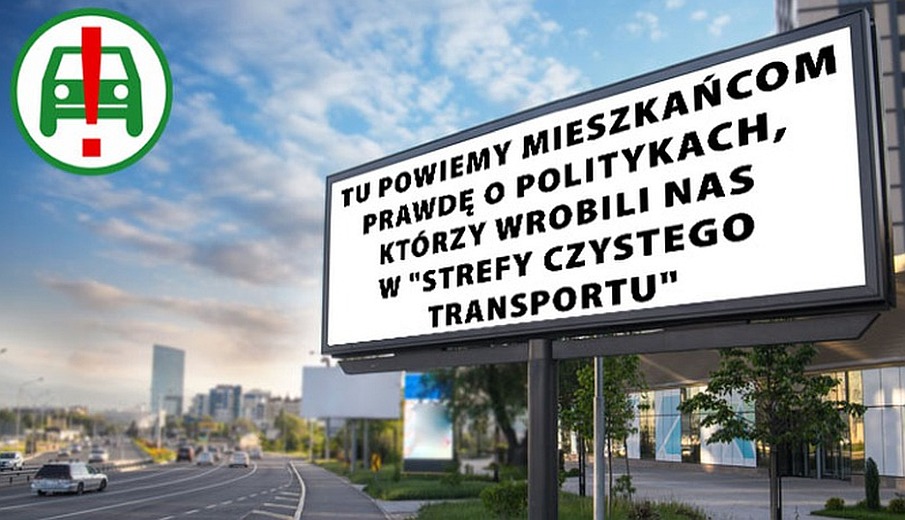 Zbiórka na billboardy - strefy czystego transportu