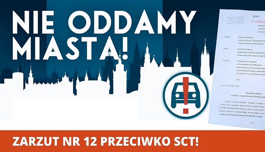 nie oddamy miasta - pismo do wojewódzkiego sądu administracyjnego