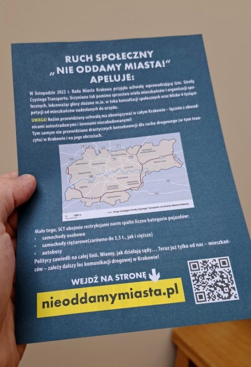 Ulotka Nie oddamy miasta